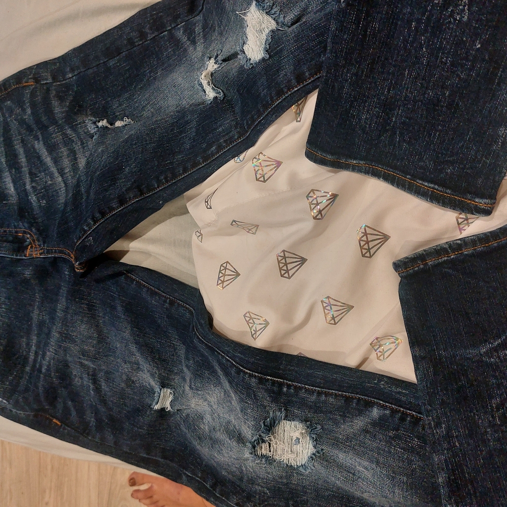 American Eagle Outfitters Blue Boyfriend Denim Jeans